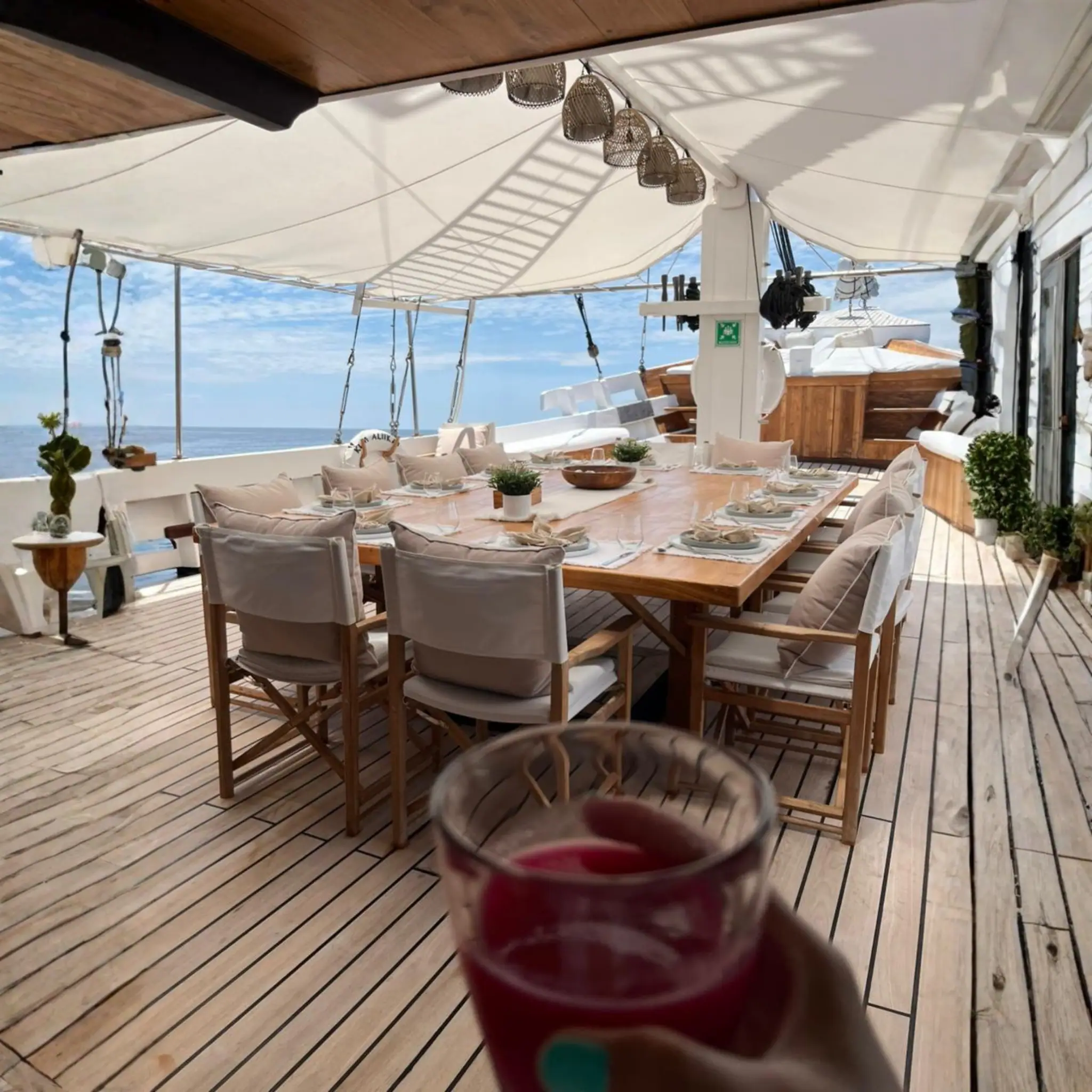 Welcome Drink Aboard Aliikai Voyage | The Yacht Club Indonesia