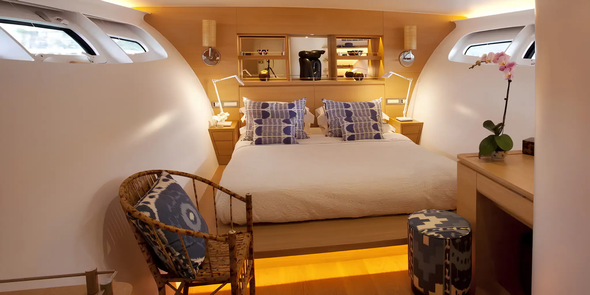 Adastra Trimaran Yacht Master Cabin