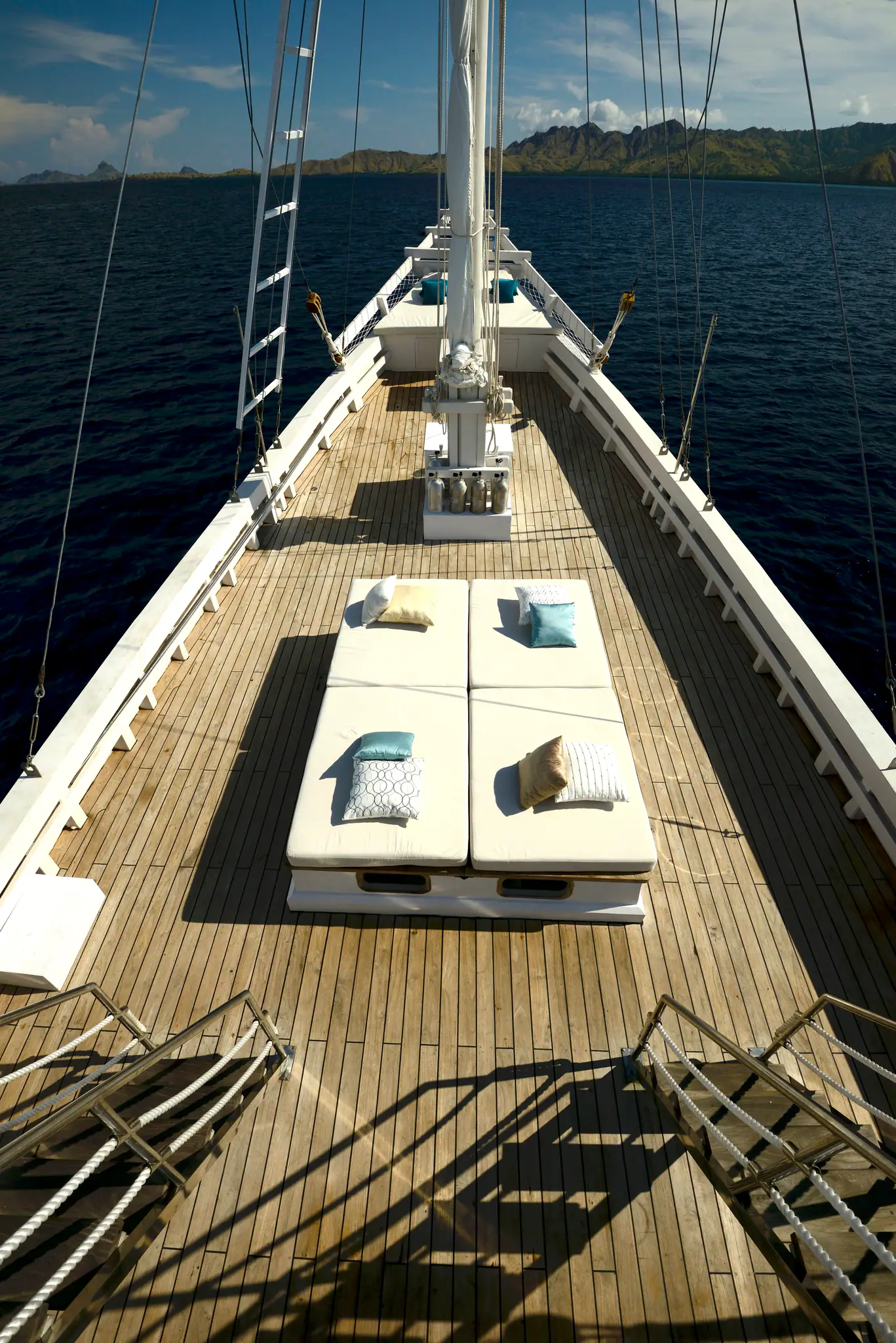 Alexa Luxury Yacht | Aerial view of the Main Deck