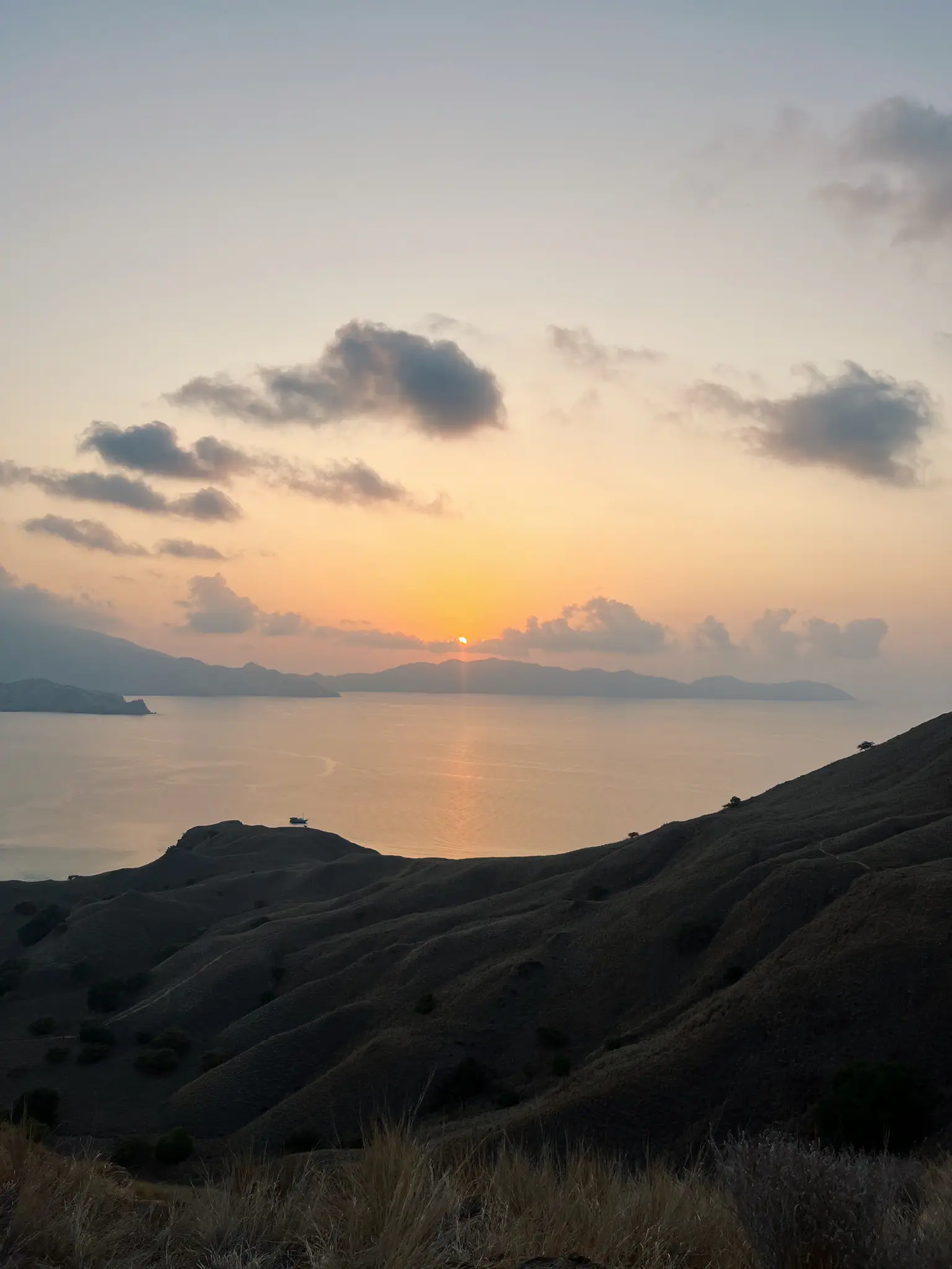 Sunset in Gili Lawa Darat Komodo Island | The Yacht Club Indonesia