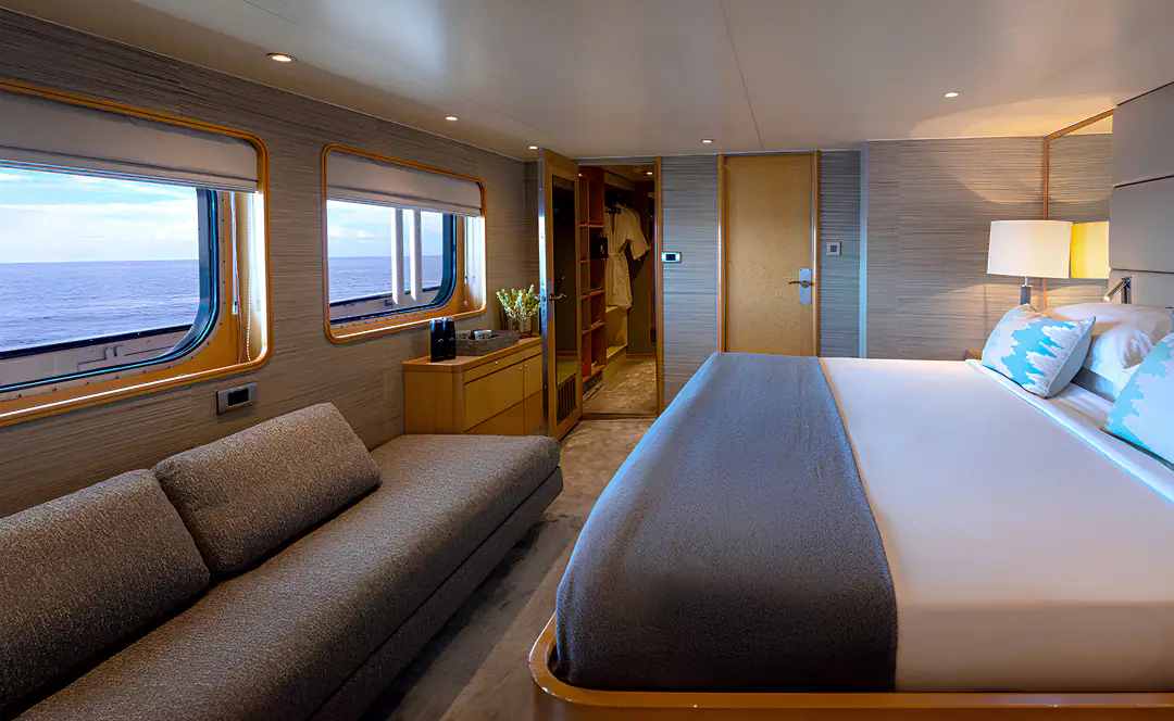 Aqua Blu Expedition Yacht | Spacious luxury guest suite