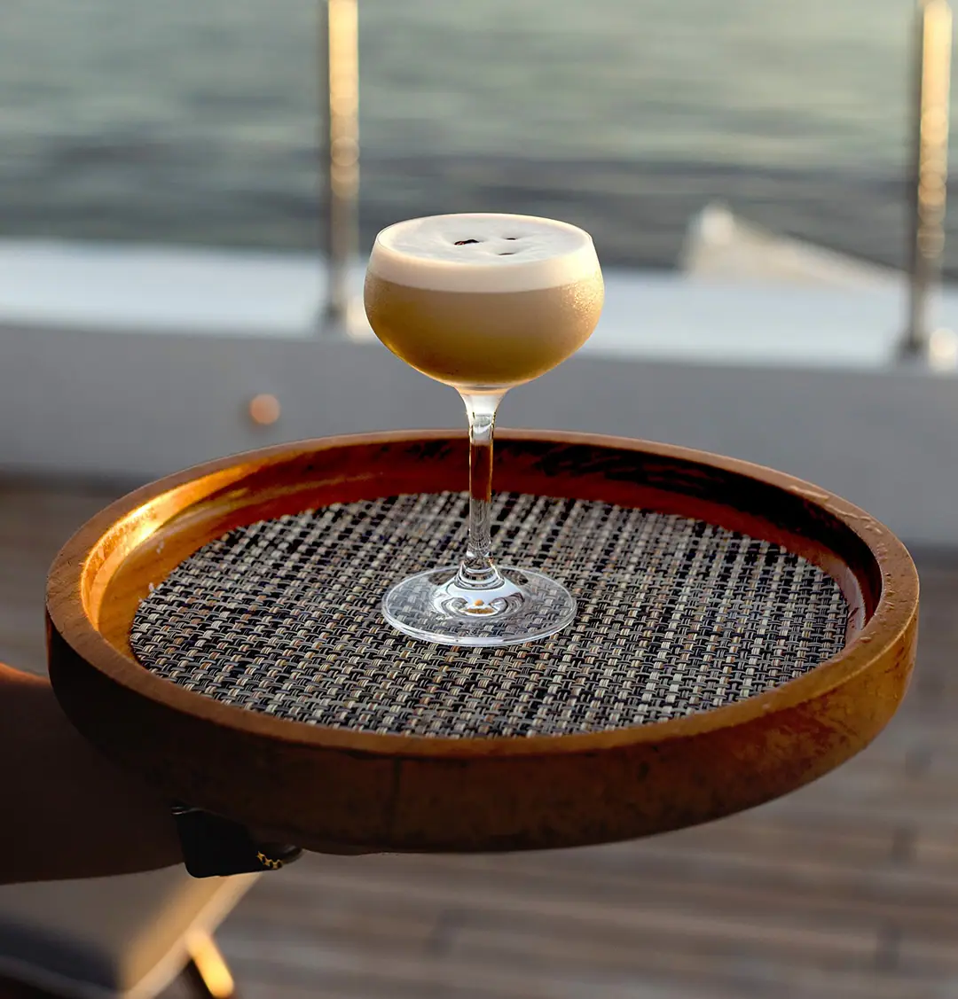 Aqua Blu Expedition Yacht | Signature cocktail onboard Aqua Blu