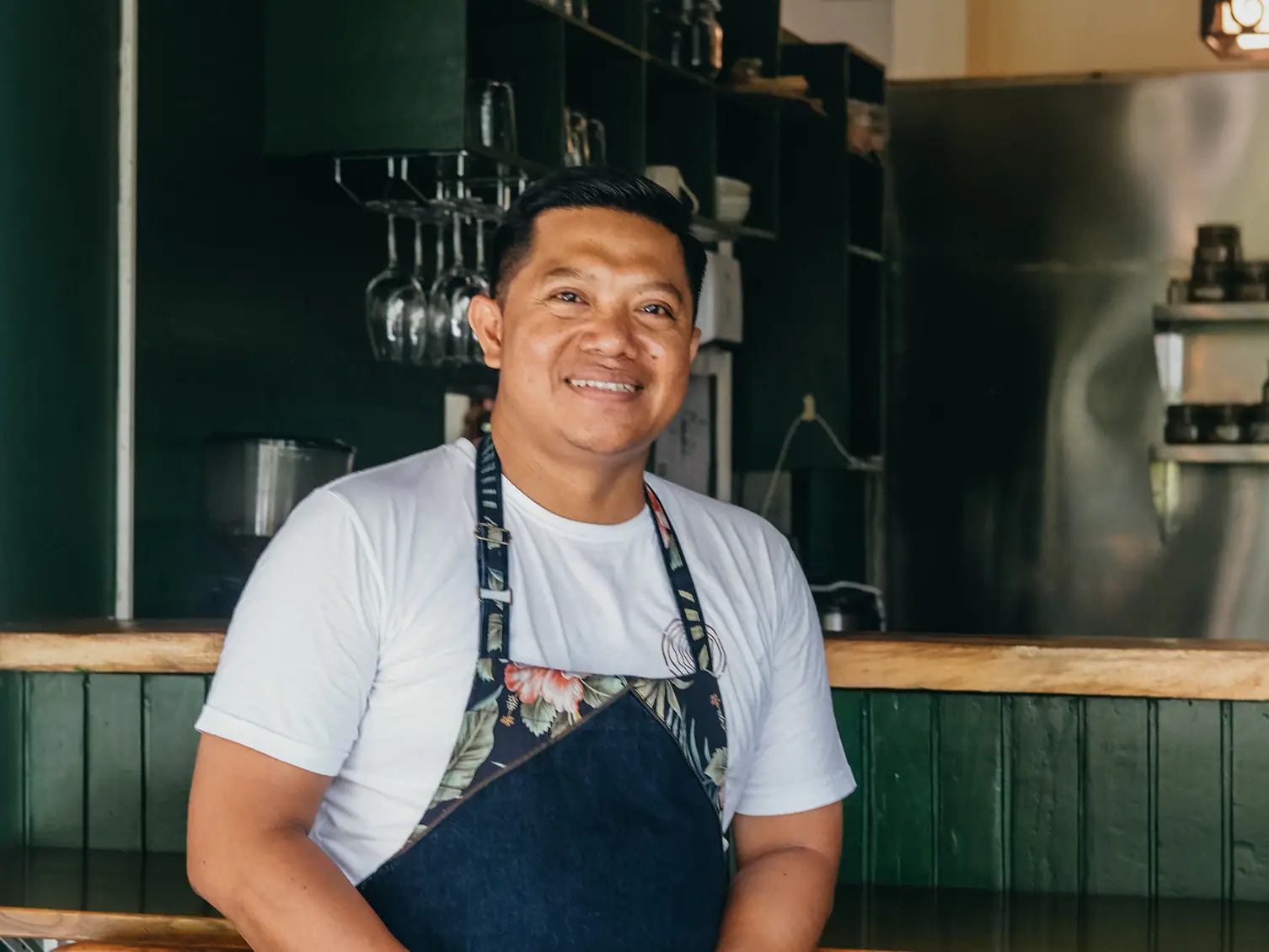 Chef Wayan in Celestia Yacht