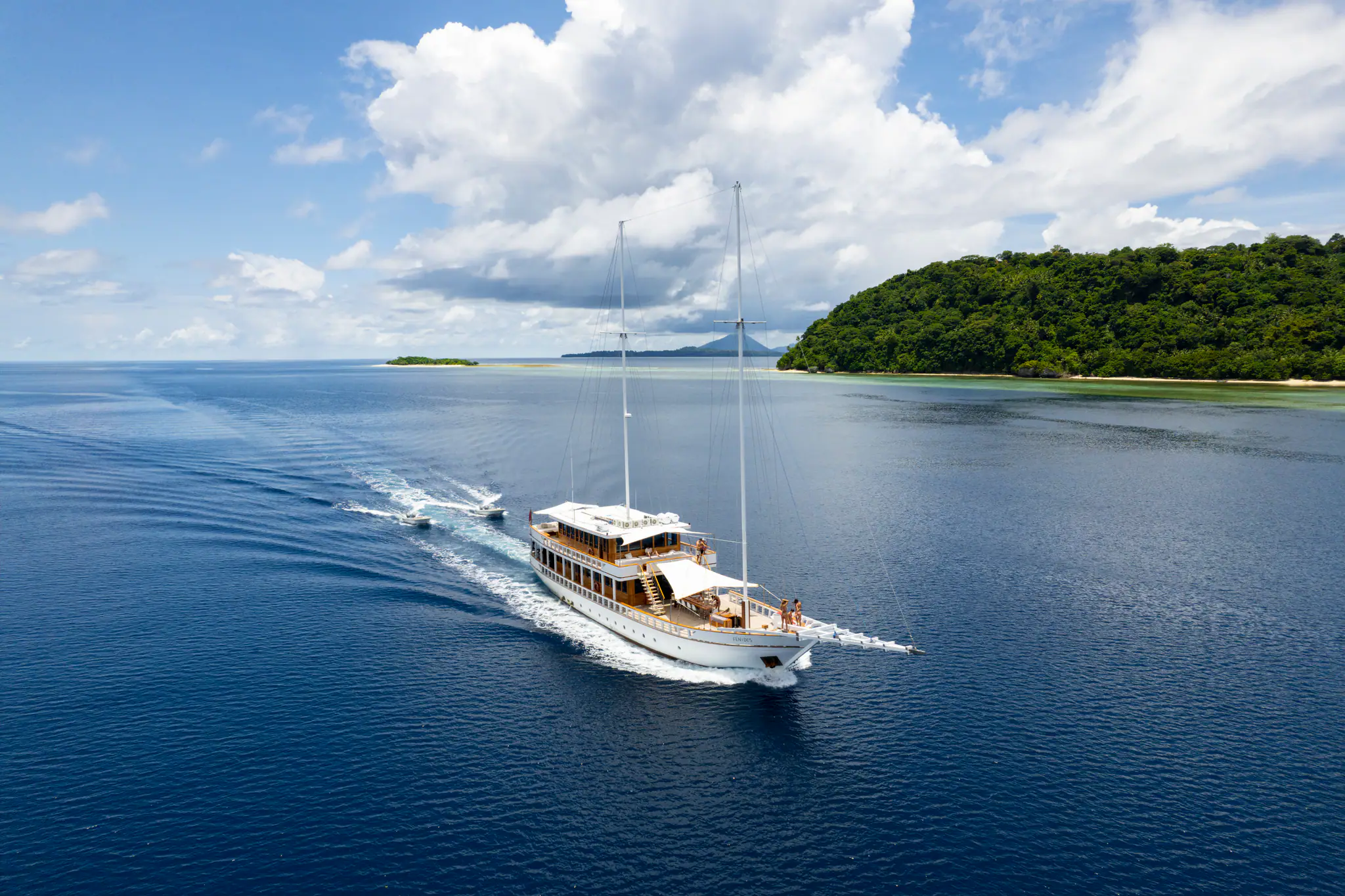 Fenides Adventure Yacht | Anchored in Raja Ampat Waters