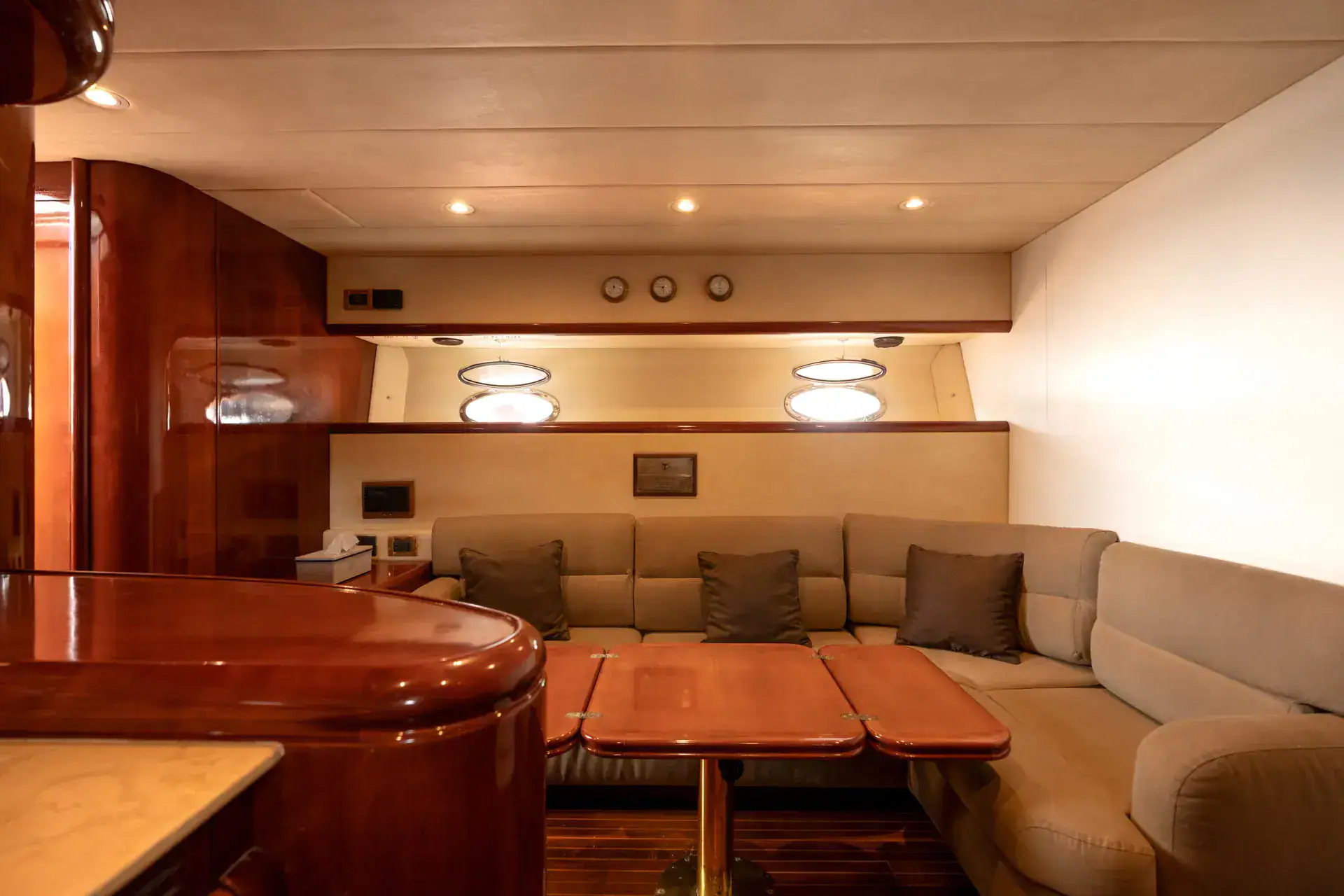 Forever Speedboat Interior Lounge Area
