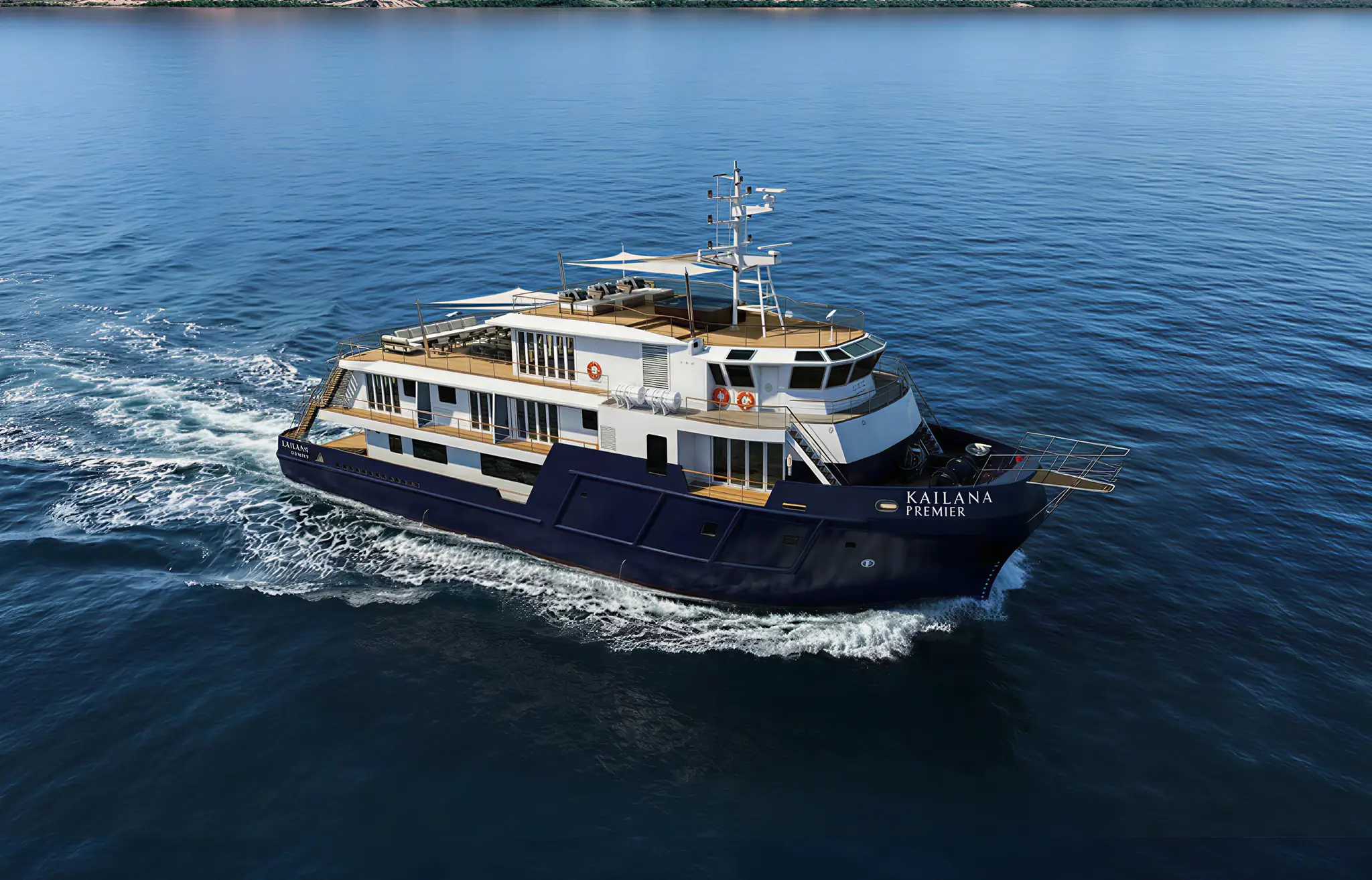 Kailana Premier Exploration Yacht | Expedition Yacht Underway