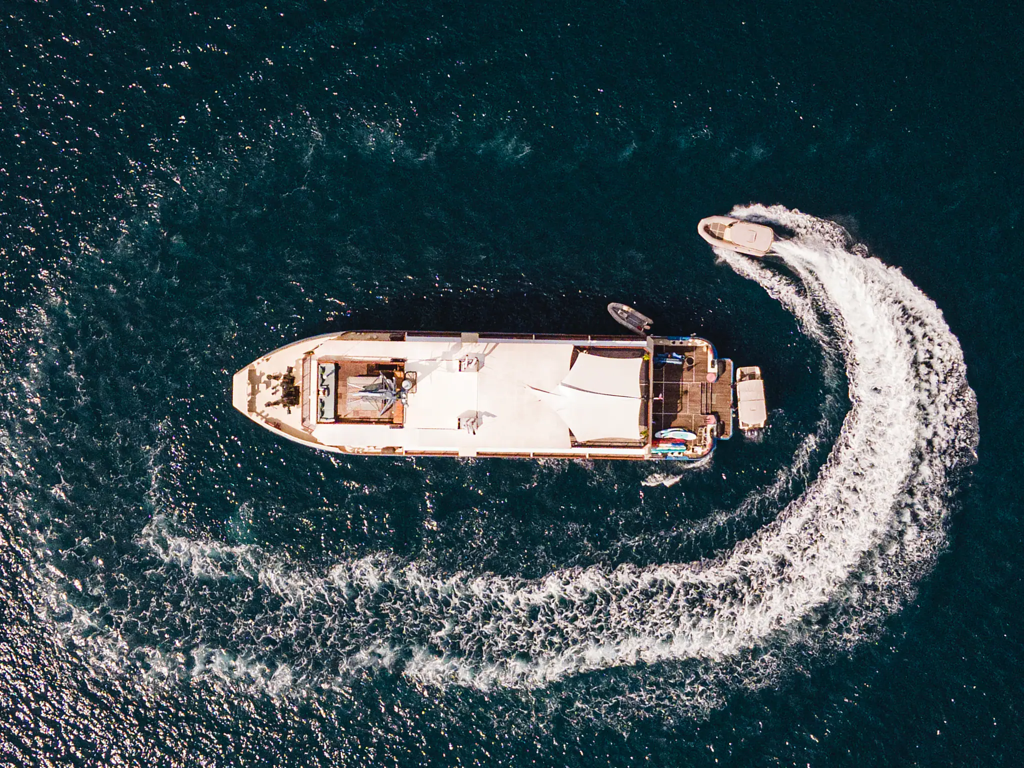Kudanil Explorer Expedition Yacht | Aerial view of explorer yacht