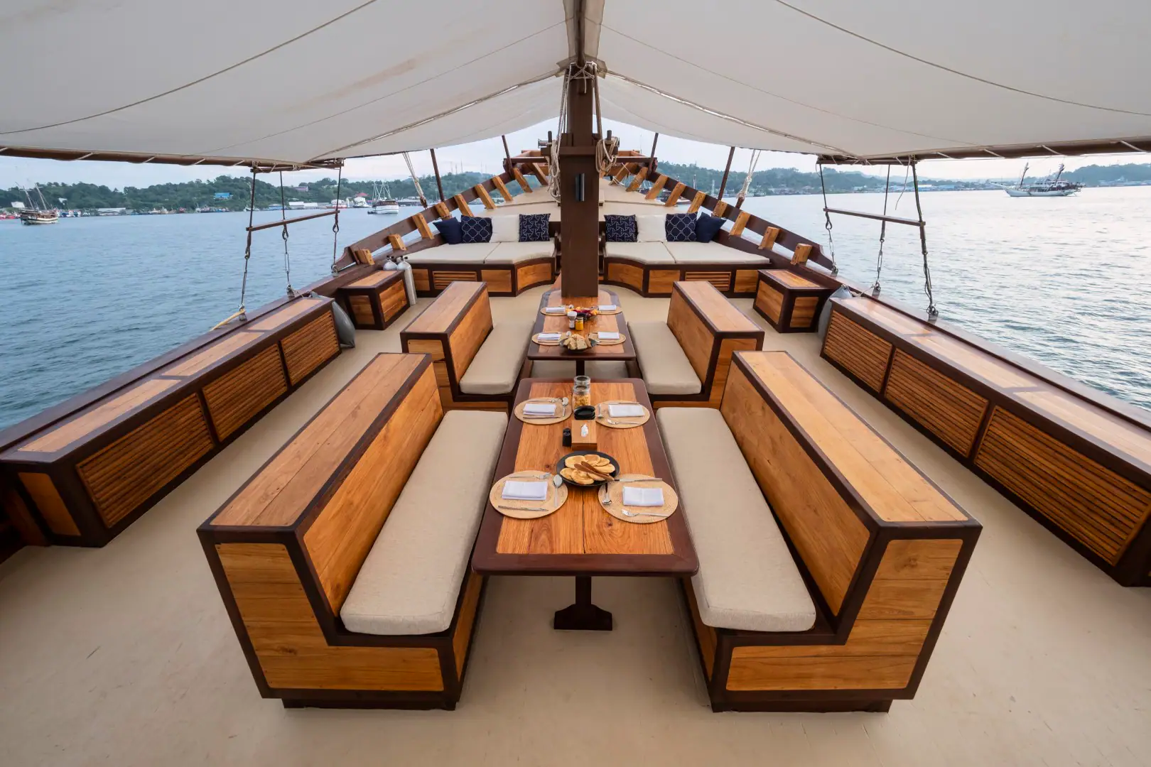 Majik Cruise Luxury Yacht | Spacious Dining Area onboard Majik