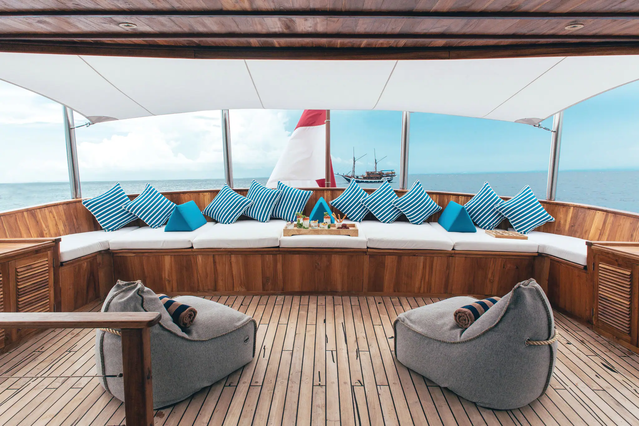 Rascal Adventure Yacht | Private Aft Deck at the back of Rascal