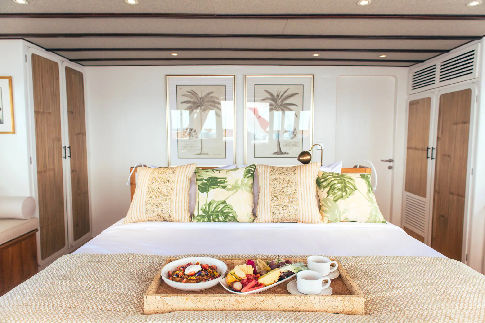 Rascal Adventure Yacht | Master Cabin breakfast in bed