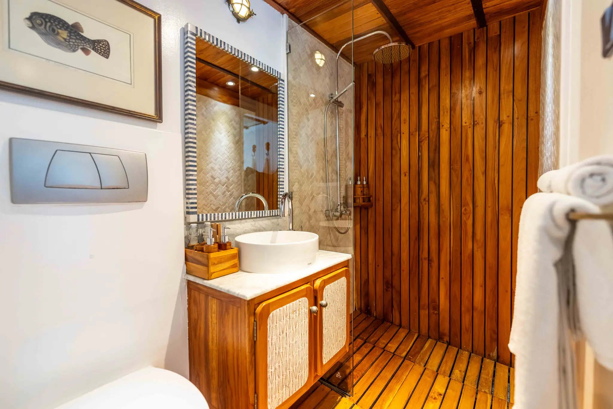 Rascal Adventure Yacht Staterooms | Private Bathroom on cabins