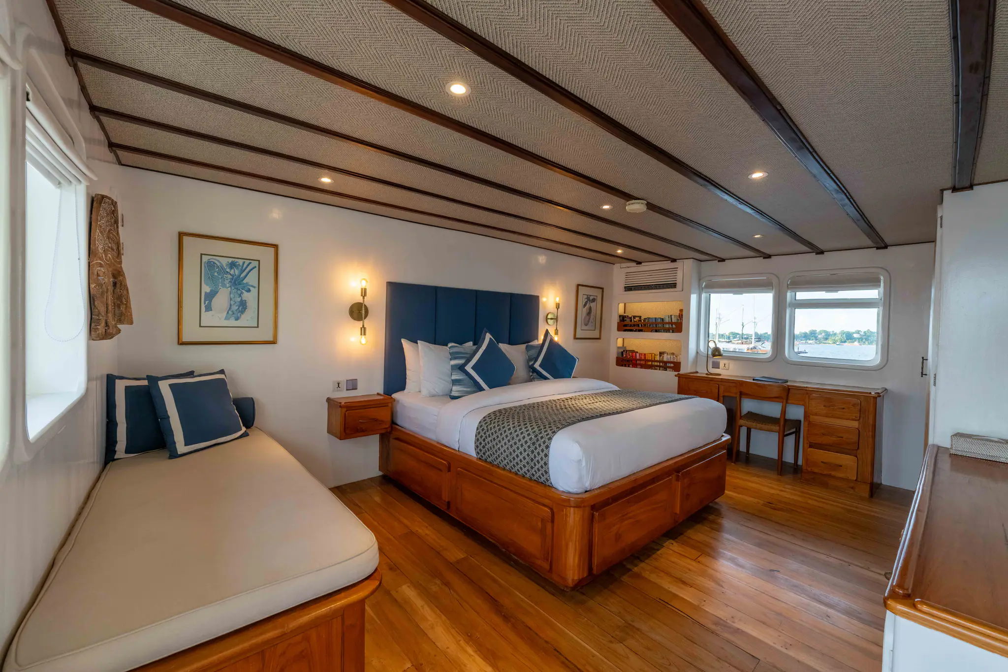 Rascal Adventure Yacht Side view of beautiful guest cabin