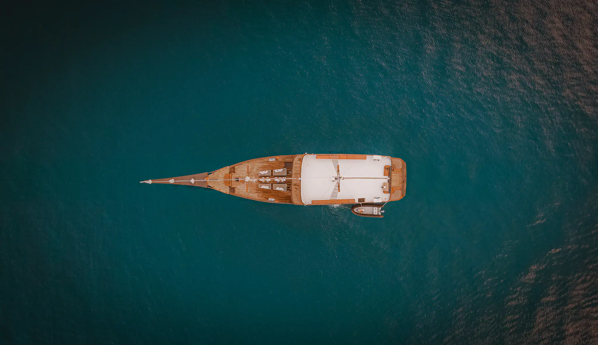 Samsara Samudra Heritage Sailing Yacht | Aerial View at Sea