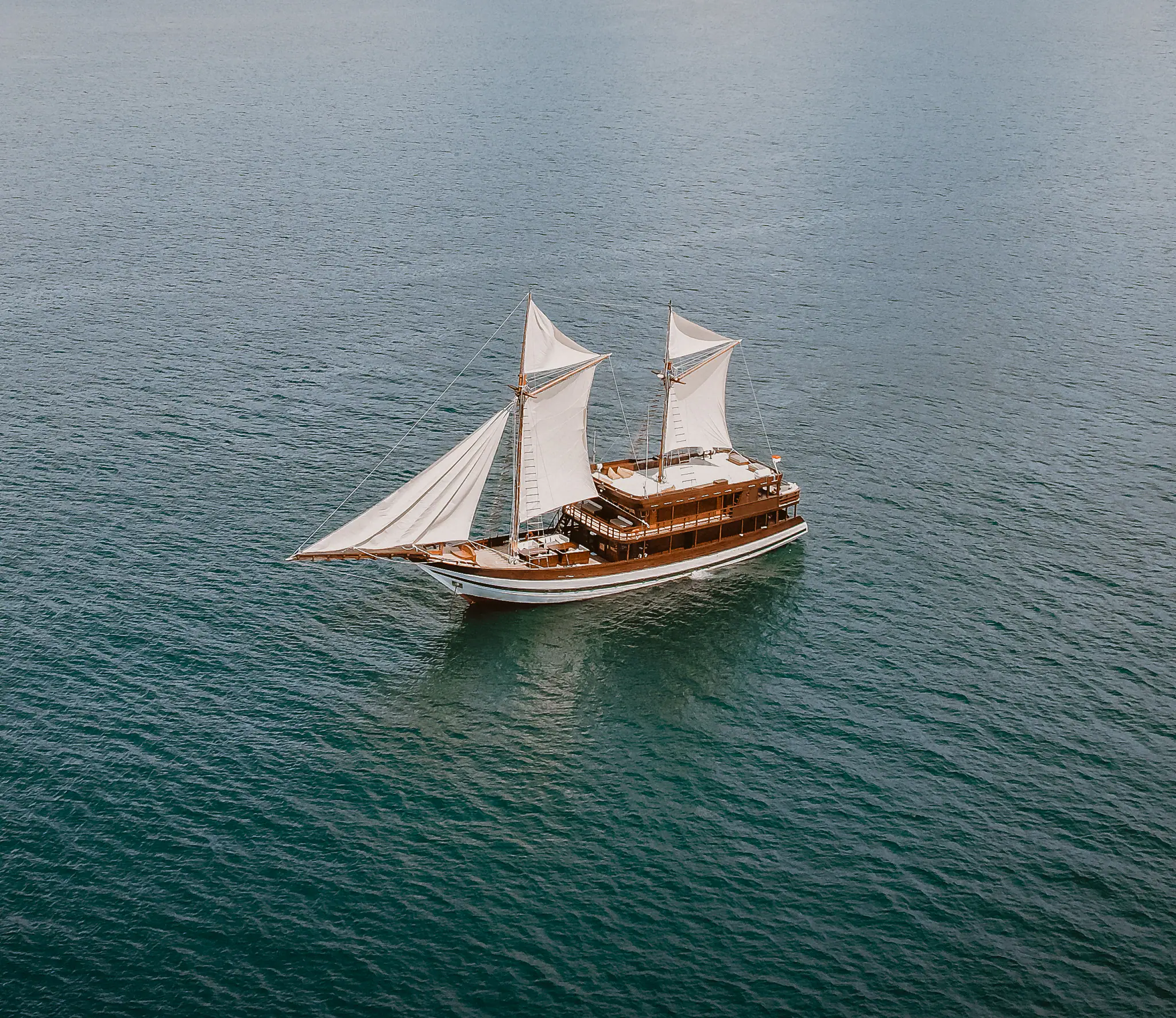 Samsara Samudra Heritage Yacht | Sailing Under Full Sails