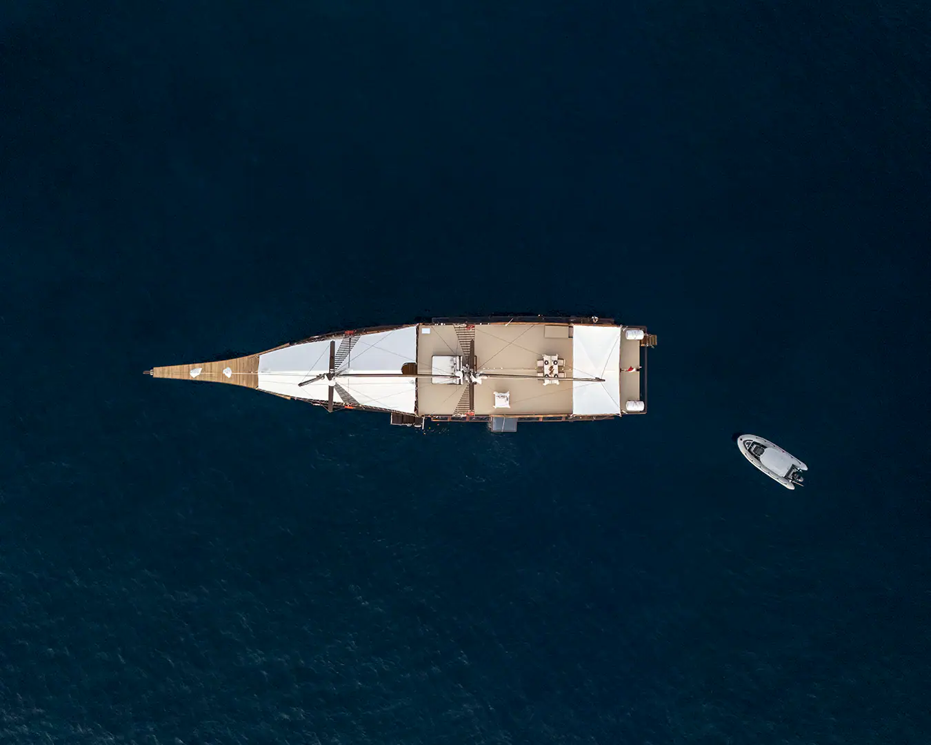 Sanya Sailing Yacht | Aerial View at Sea