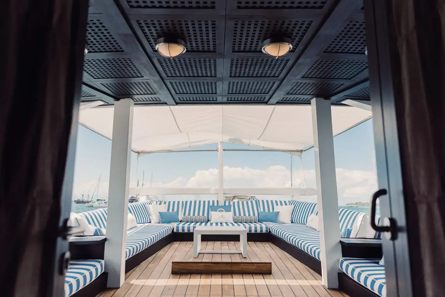 Scubaspa Zen Luxury Dive Yacht | Private Balcony on Master's Bedroom Panoramic View