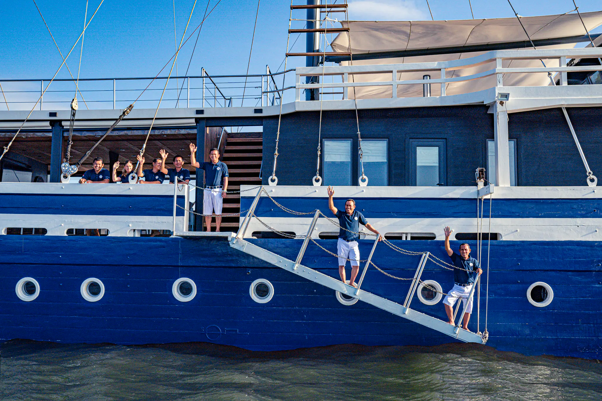 Scubaspa Zen Luxury Dive Yacht | The crew welcoming the guests