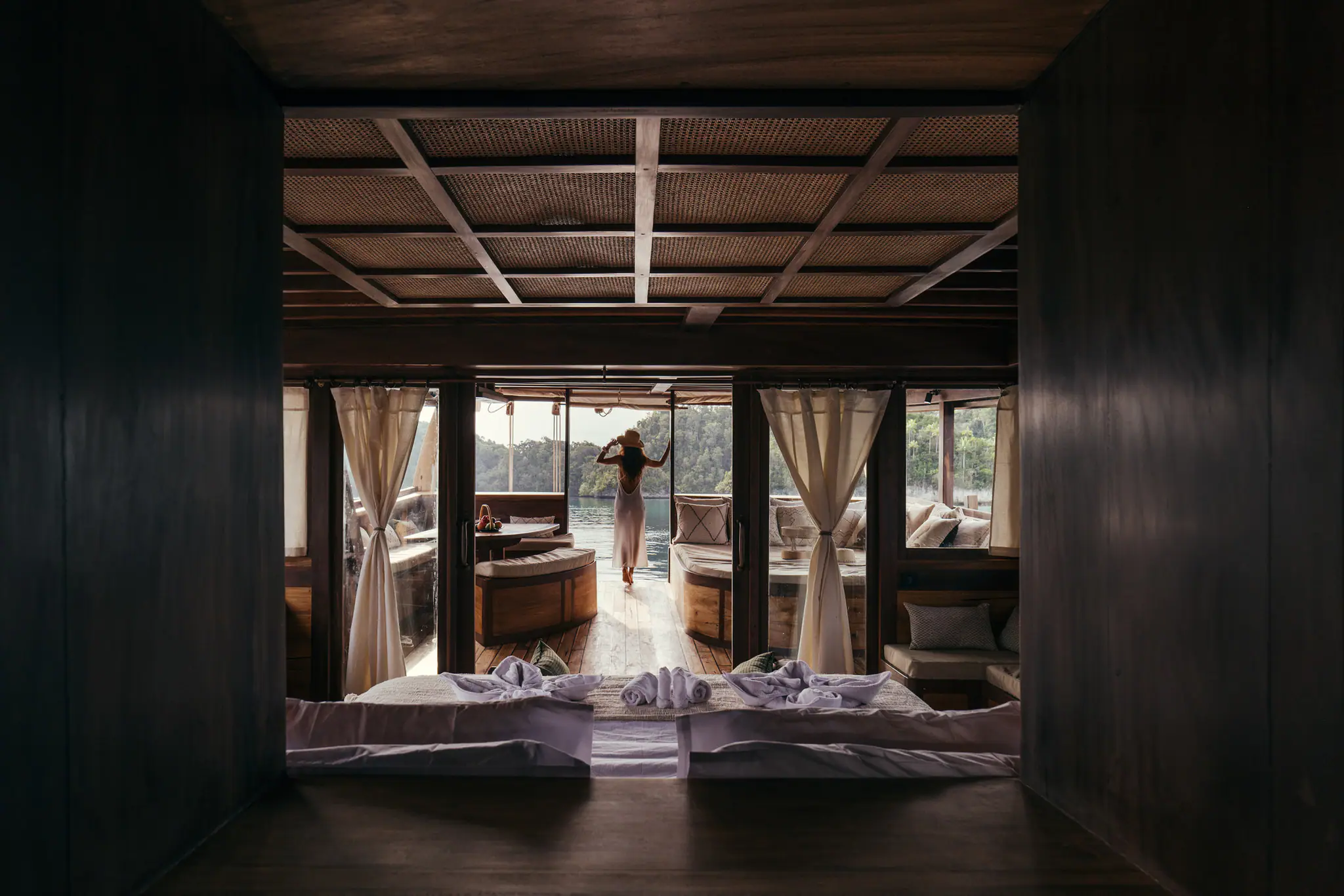 Senja Boutique Sailing Yacht | Cabin View Towards the Sea