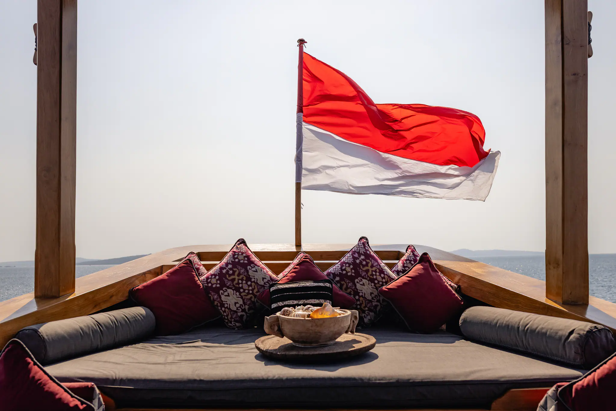 Silolona Heritage Sailing Yacht | Traditional bow seating area