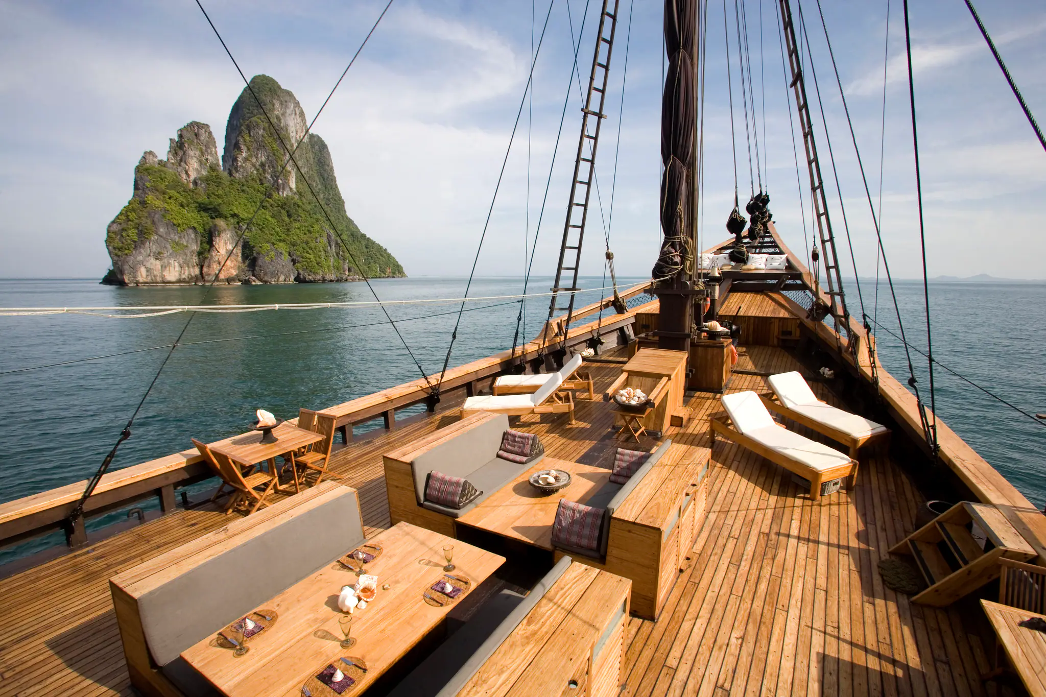 Silolona Heritage Sailing Yacht Fore Deck