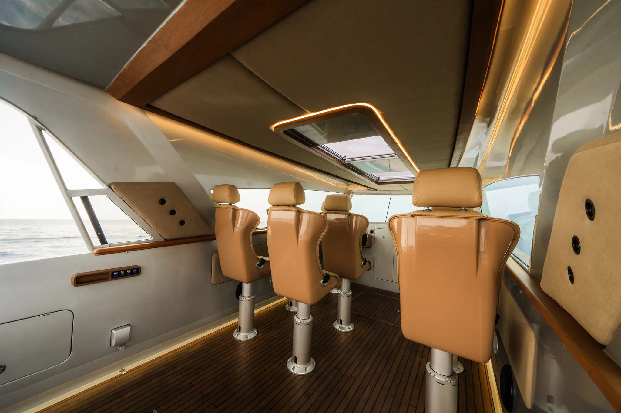 Vedanta Luxury Speedboat | Seating area for guests
