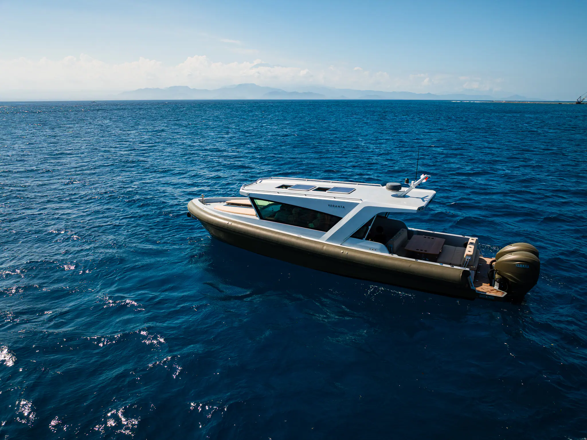 Vedanta Luxury Speedboat | Vedanta in clear waters