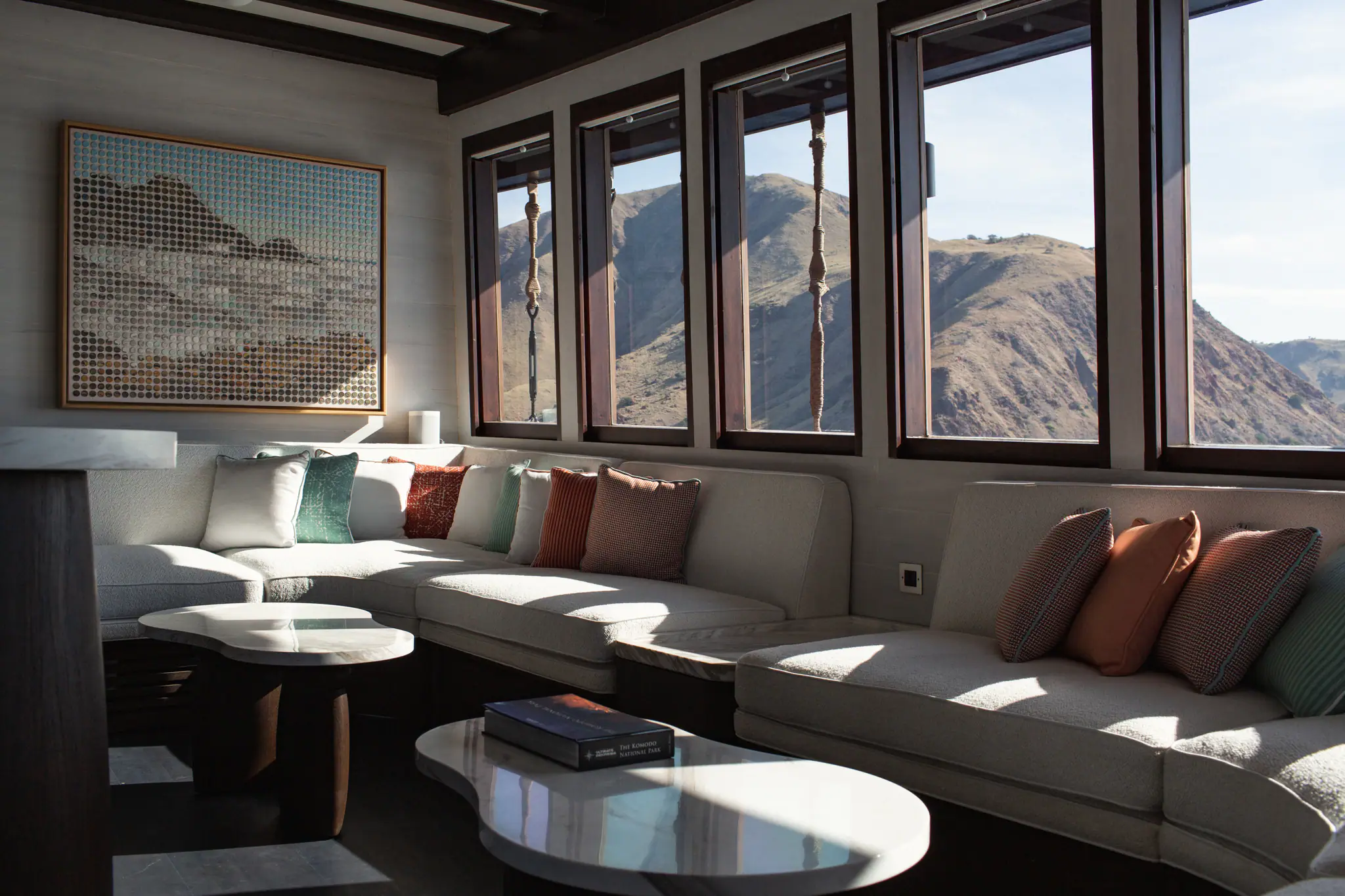 Vela Luxury Phinisi Yacht | Interior Lounge & Seating Area