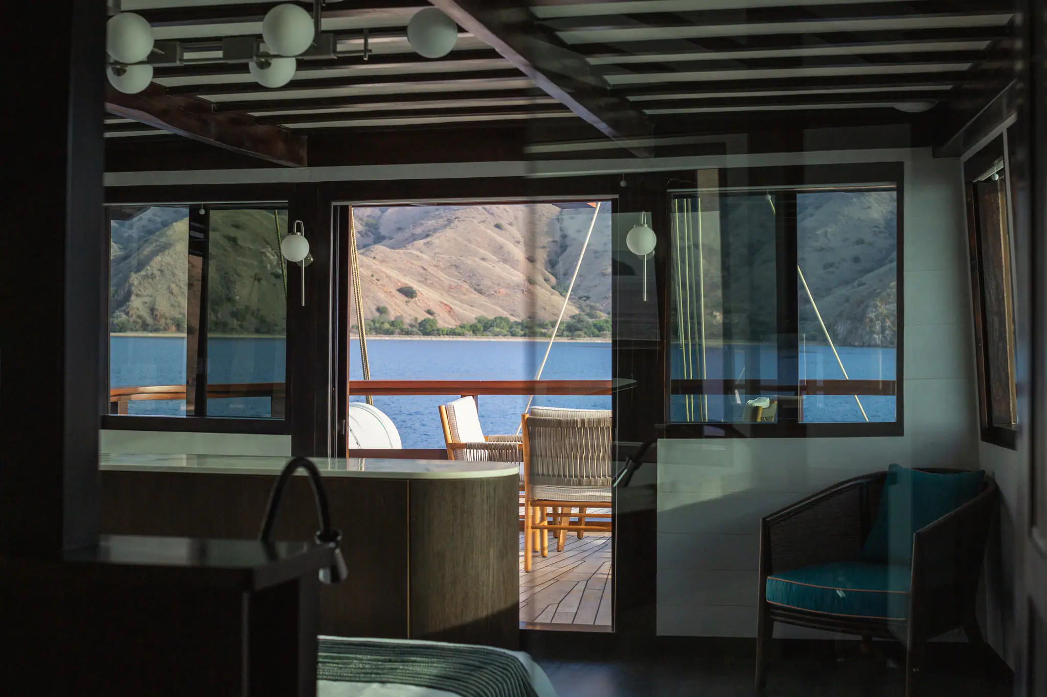 Vela Luxury Yacht - Owner's Suite Private Balcony 1